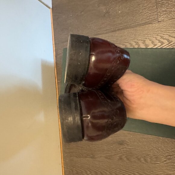 Church’s Polish Binder Burgundy Brogues Size 37 Preowned Leather Dress Shoes - Picture 9 of 16